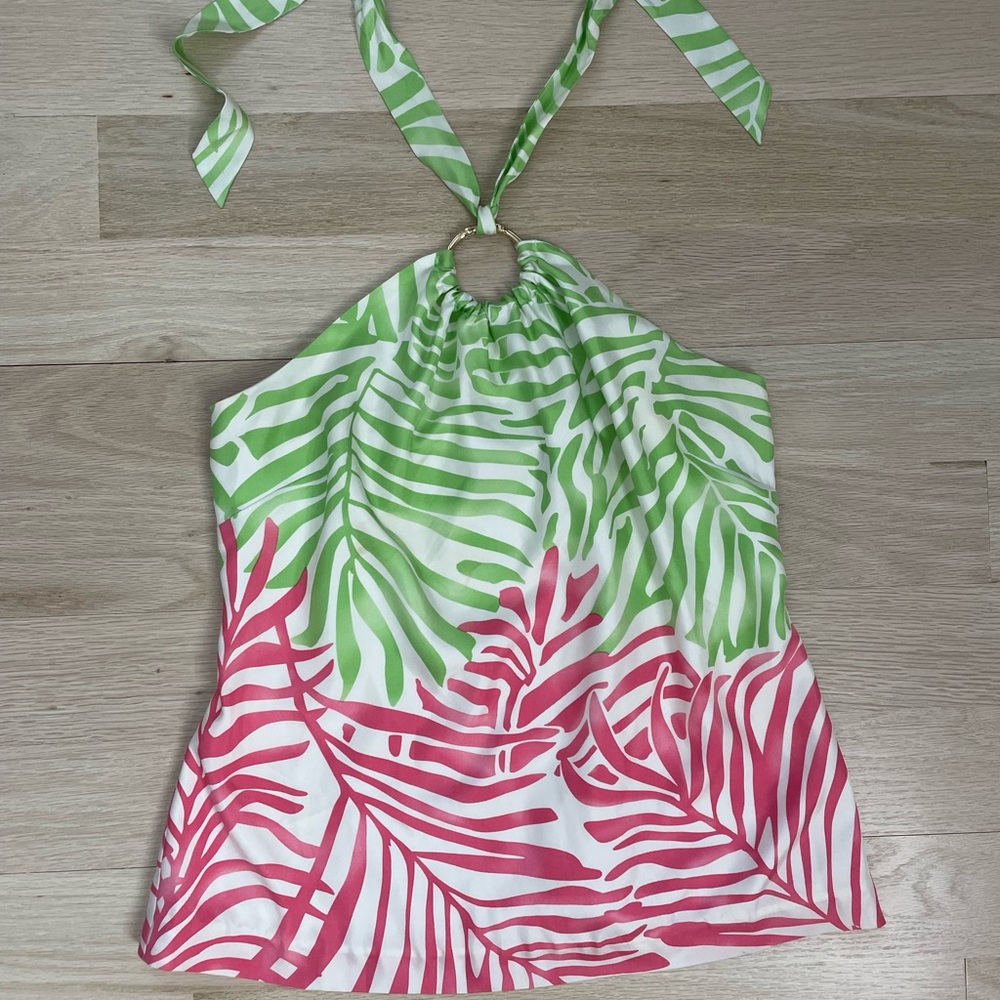 Vineyard Vines Scarf Top Palm watercolor